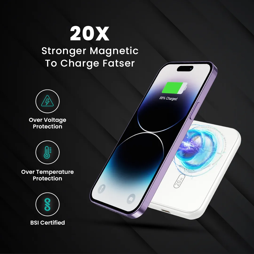 EVM Power Bank 10000 mAh Enmag 15 Magnetic Output (EVM P0410) view 5